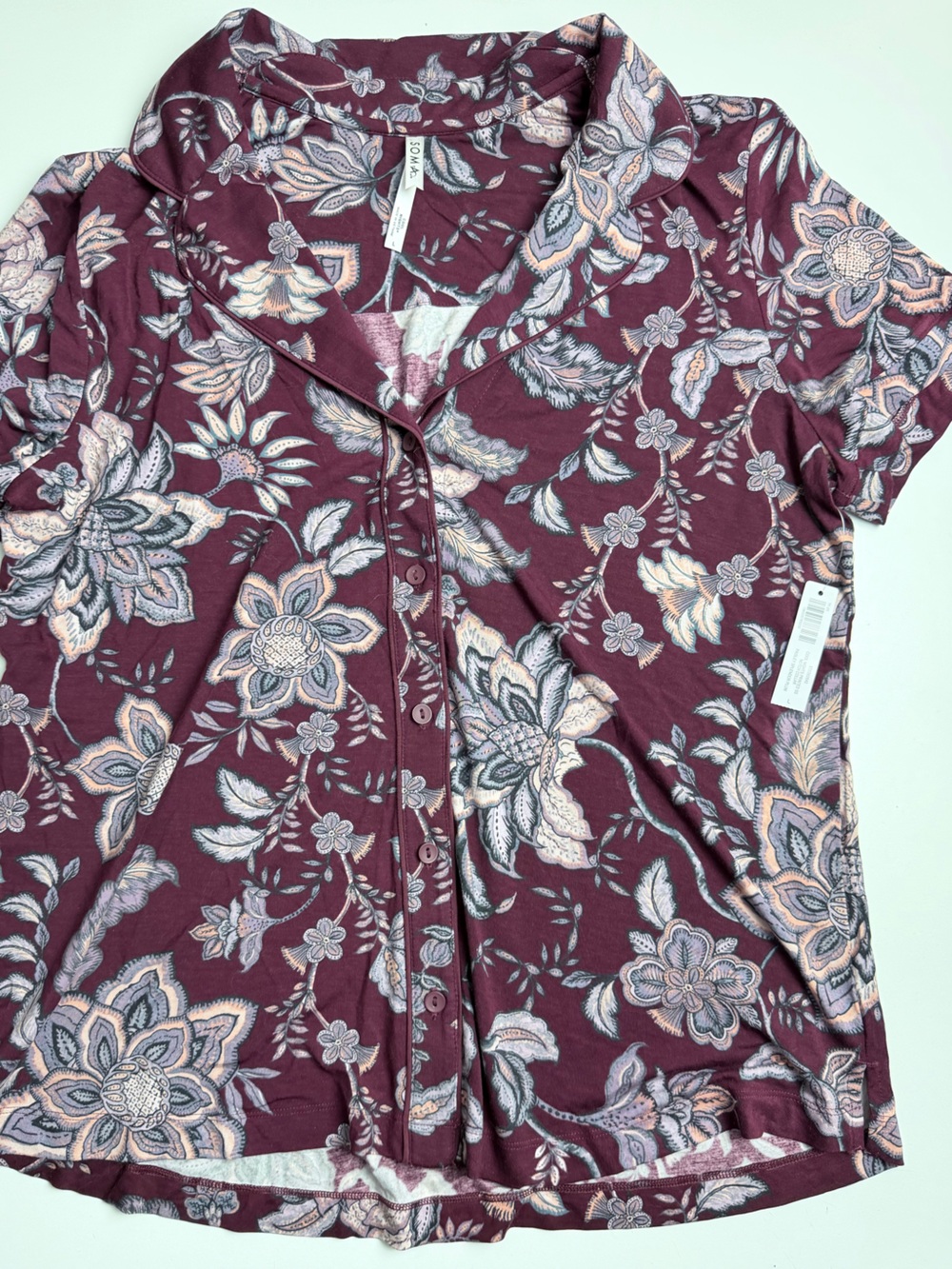 Soma Cool Nights Cropped Pajama Set Short Sleeve Bundle of 2 NWT Size Large - Picture 10 of 15